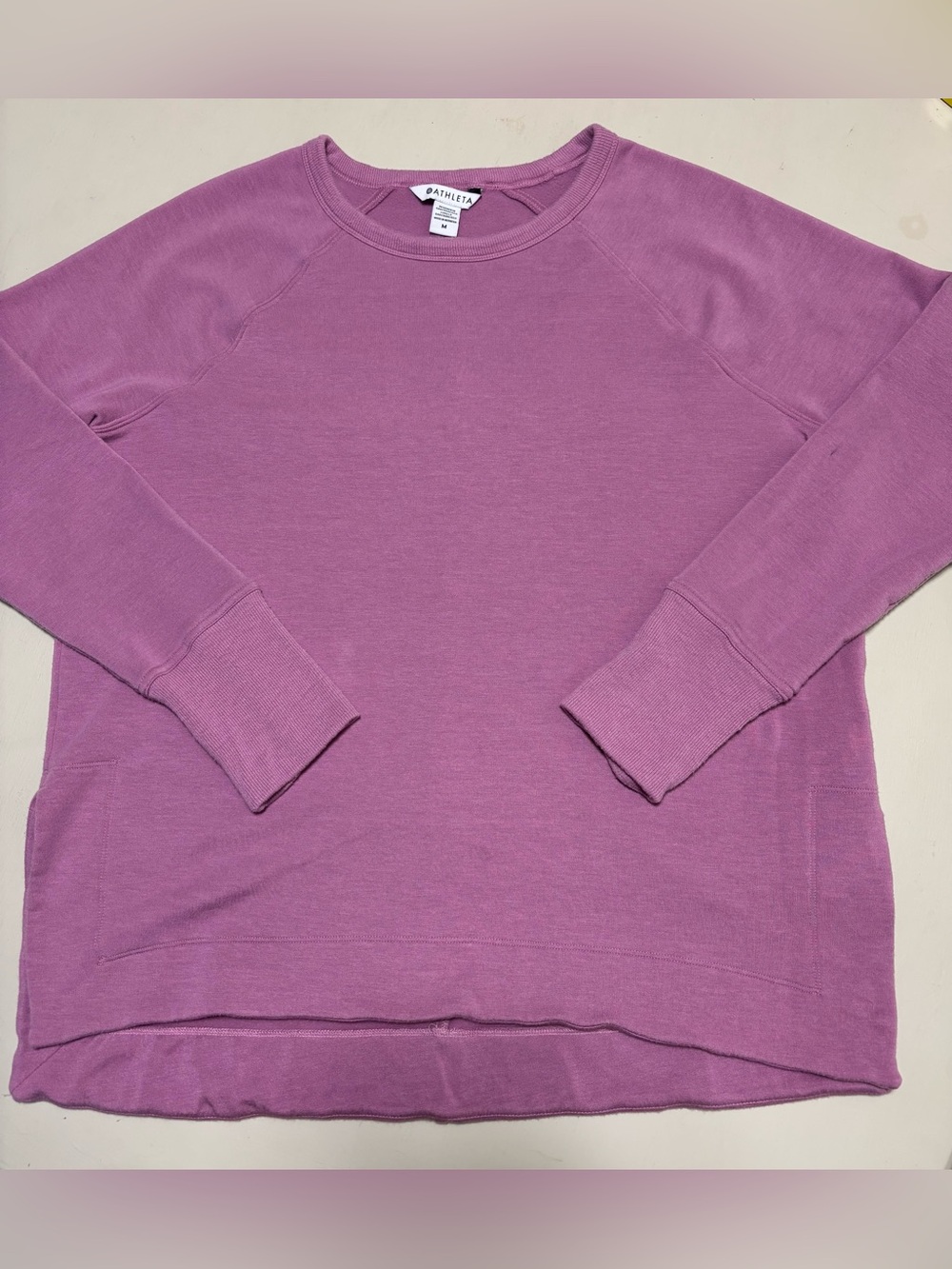 Athleta Women's Crewneck Sweatshirt in Dusty Lavender Size M